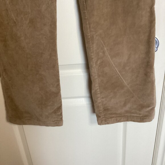 Lady Hathaway Women's Corduroy Brown Wide Leg Pants Size 12  Y2K Cotton Spandex - Picture 3 of 9